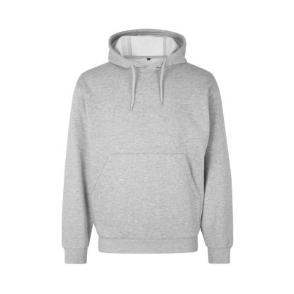 ID 0660 Soft hættetrøje med kængurulomme, unisex, grå melange