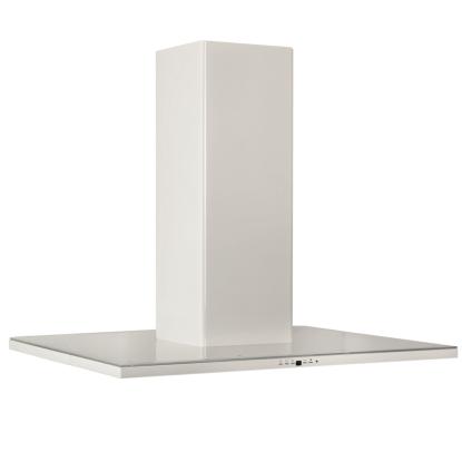 Silverline SL4250 Nordic Dark Ada frithængende emhætte, hvid/hvid glas, 60 cm