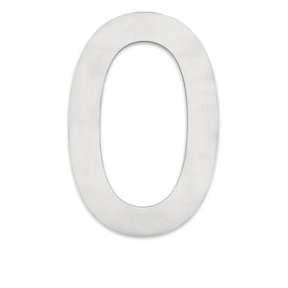 Habo Home husnummer 0, 210 mm, rustfrit stål
