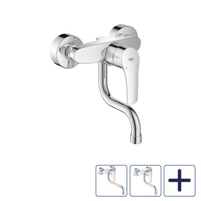 GROHE Eurosmart køkkenarmatur til væg, krom
