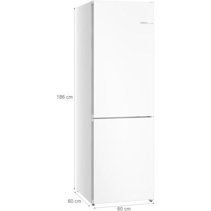 Bosch KGN362WDF fritstående kølefryseskab, 218 + 103 liter
