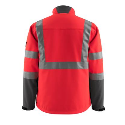 MASCOT SAFE LIGHT Kiama softshell jakke, hi-vis rød/mørk antracit