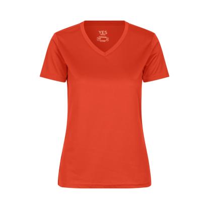 ID 2032 YES Active T-shirt, dame, orange