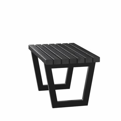 PLUS Siesta Living skammel/bord, sort, 75 cm
