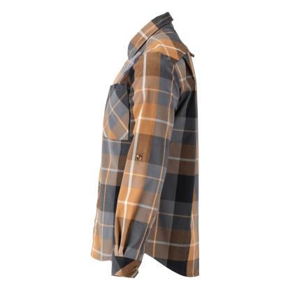 MASCOT CUSTOMIZED flannel skjorte, nøddebrun ternet