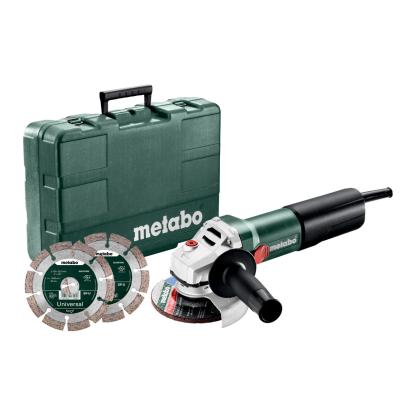 Metabo WEQ 1400-125 vinkelsliber, 1400W, inkl. 2 diamantskæreskiver