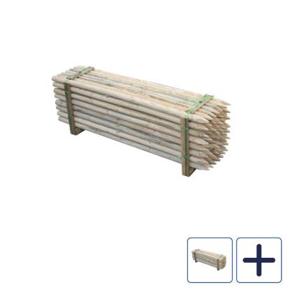 NSH pæl, ubehandlet, Ø5 cm - 1 stk.