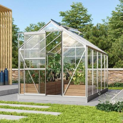 Vitavia Venus 6200 drivhus, alu, 6,2 m², 3 mm glas, inkl. sokkel