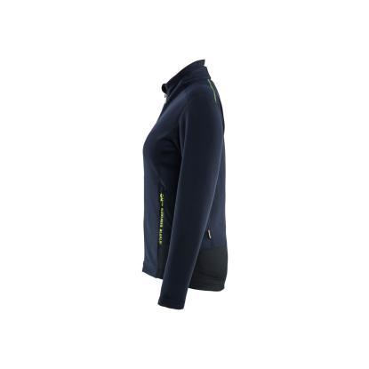 Blåkläder 4766 dame microfleece jakke, mørk marineblå/hi-vis gul