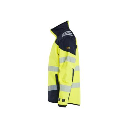 Blåkläder 4948 multinorm softshell jakke inherent, hi-vis gul/marineblå