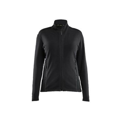 Blåkläder 4766 dame microfleece jakke, sort/mellemgrå