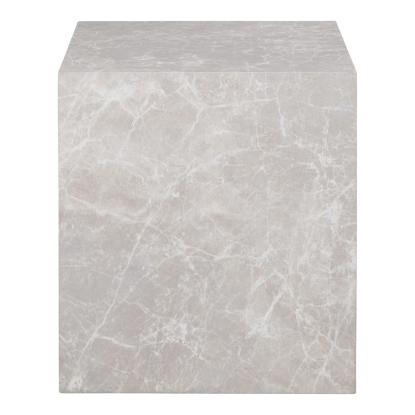 Sidebord, marmor look, beige, 40x40x45 cm
