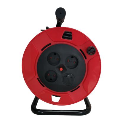E-Line kabeltromle uden jord, 2 x USB, 230V - 25 meter