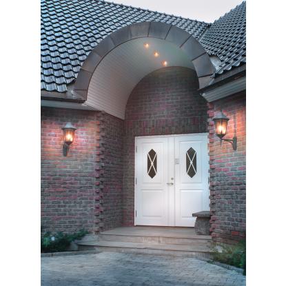 Norlys Modena Big væglampe, op, E27, IP54, sort