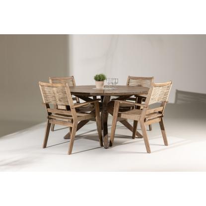 Venture Design Peter havestol med armlæn, brun 