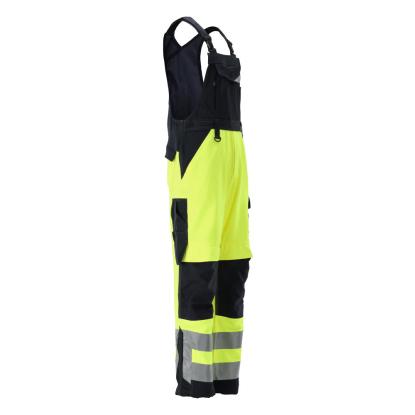 MASCOT SAFE SUPREME Newcastle overall med knælommer, hi-vis gul/mørk marine
