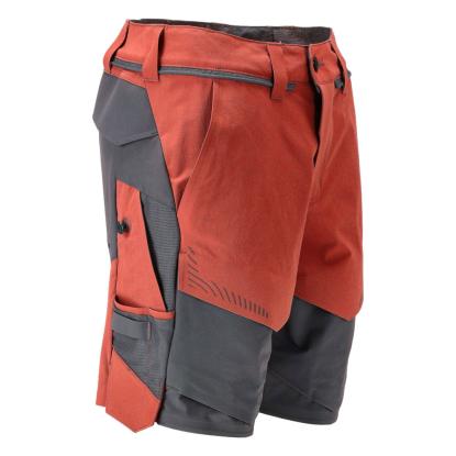 MASCOT CUSTOMIZED arbejdsshorts, efterårsrød/stengrå