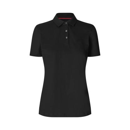 Seven Seas S523 poloshirt, økologisk, dame, sort