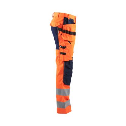 Blåkläder 1552 high vis buks med stretch, hi-vis orange/marineblå
