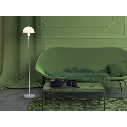 Herstal Vienda gulvlampe, Ø20 cm, H125 cm, E14, hvid/opal