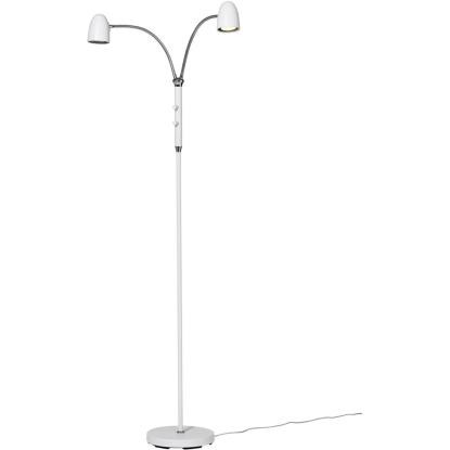 Armaturhantverk Koster gulvlampe med 2 arme, H140 cm, hvid