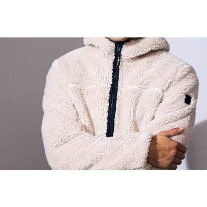 ID 0828 Pile fleecejakke, off-white
