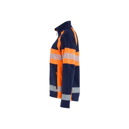 Blåkläder 4718 dame microfleece jakke, marineblå/hi-vis orange