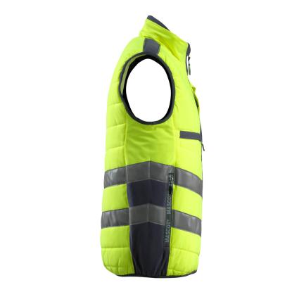 MASCOT SAFE SUPREME Grimsby vintervest, hi-vis gul/mørk marine