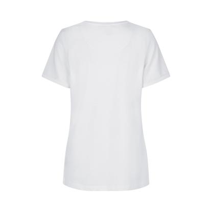 ID PRO Wear CARE 0373 T-shirt med v-hals, dame, hvid