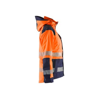 Blåkläder 4436 dame high vis skaljakke, hi-vis orange/marineblå