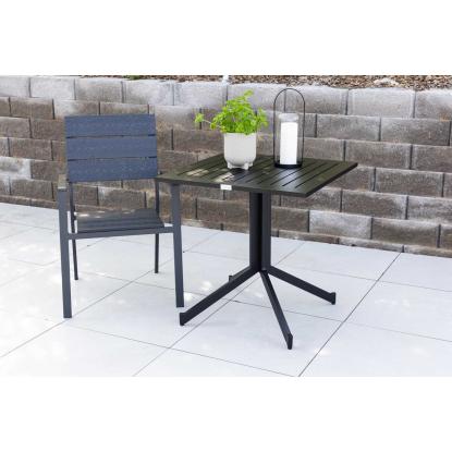 Venture Design Way cafébord, sort, 70 x 70 cm