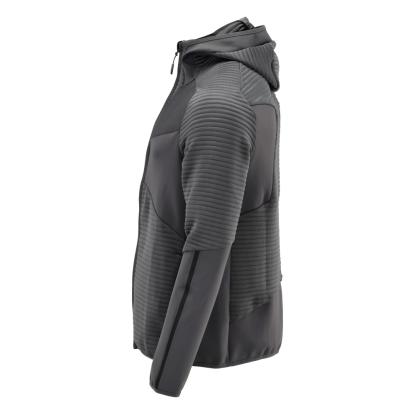 MASCOT CUSTOMIZED fleece hættetrøje med lynlås, stengrå
