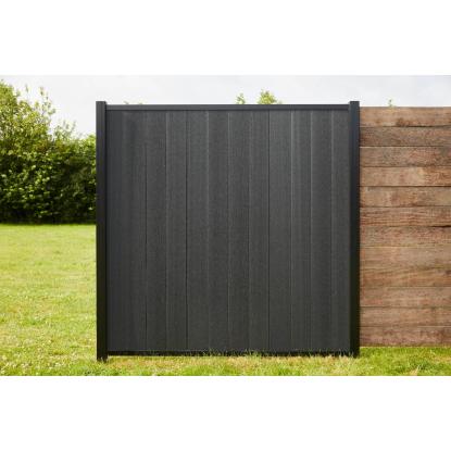 Superroof Smart Fence 180 stolpe, H230 cm, sort alu