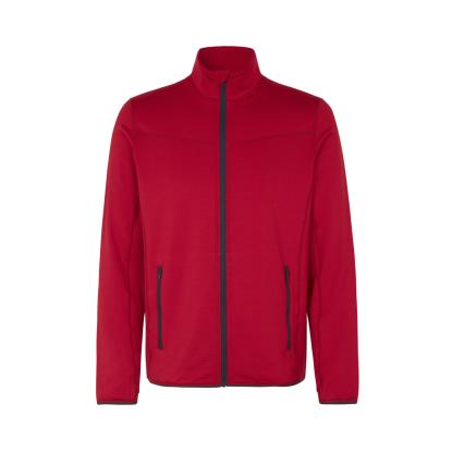 ID 0840 cardigan med stretch, komfort, rød