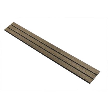 I-Wood Medio+ 3-lamel akustikpanel, sort olieret, sort filt og sort kerne, egefiner, 17 x 300 mm