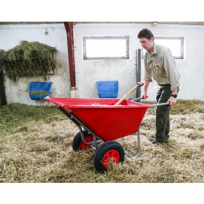 Ravendo BU 1600-2 PP stald- og fejekærre - 160 liter