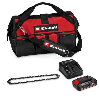 Einhell GE-PS 18/15 Li akku beskæresav med 2,5 Ah batteri, lader og taske