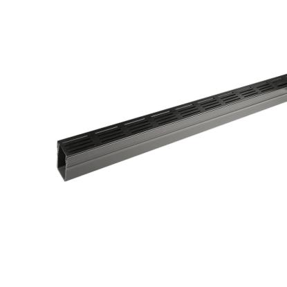 Plastmo SlimLine dræn med rist, 1 meter, aluminium sort
