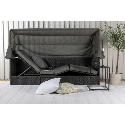 Venture Design Nopy havesofa med baldakin, sort/grå