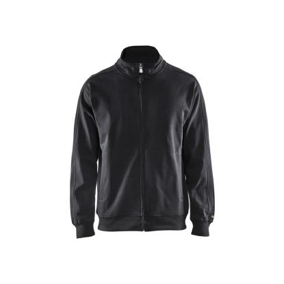 Blåkläder 3349 sweatshirt full zip, sort