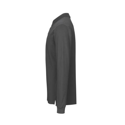 ID 0544 langærmet polishirt med stretch, koks grå