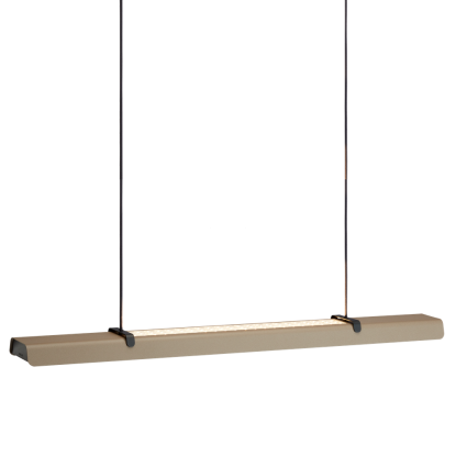 Belid Fold Office G2 LED pendel, L116 cm, dæmpbar, sand struktur
