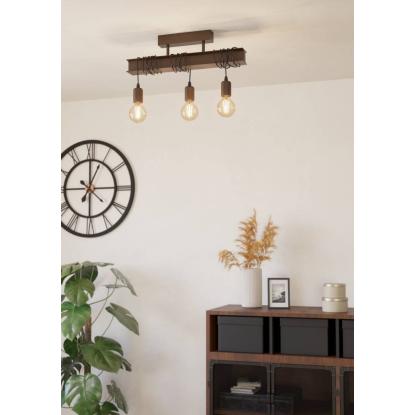 EGLO TOWNSHEN 4 loftlampe, 3 x E27, rust