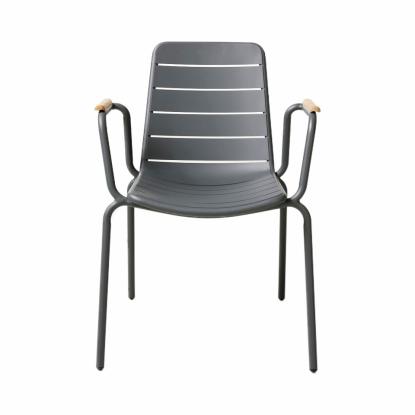 Cinas Parc havestol, antracit, teak
