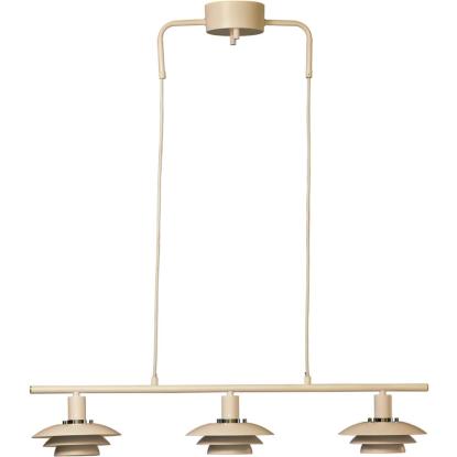 Aneta Epsilon pendel med 3 lys, L86 cm, sand