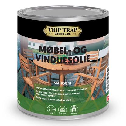 Trip Trap møbel- og vinduesolie, mahogni - 750 ml