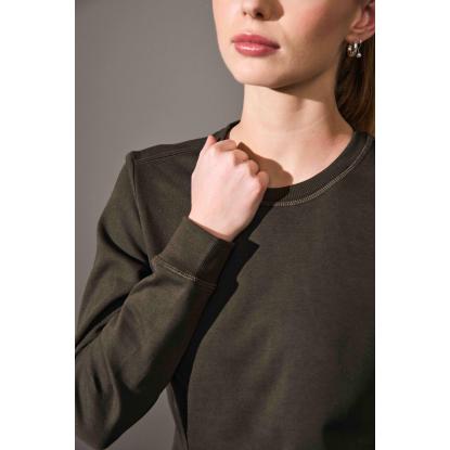 ID 0683 sweatshirt, økologisk, dame, oliven