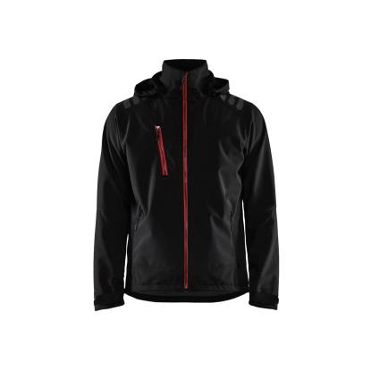 Blåkläder 4749 softshell jakke, sort/rød