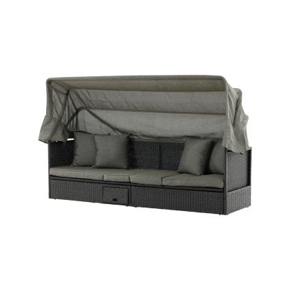 Venture Design Nopy havesofa med baldakin, sort/grå