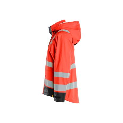 Blåkläder 4302 high vis regnjakke level 2, hi-vis rød/sort